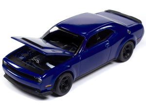 2018 Dodge Challenger SRT Demon Indigo Blue "Mecum Auctions" Limited Edition to 2496 pieces Worldwide "Premium" Series 1/64 Diecast Model Car by Auto World - Premium Dodge Models from Autoworld - Just $18.99! Shop now at Rapidvehicles