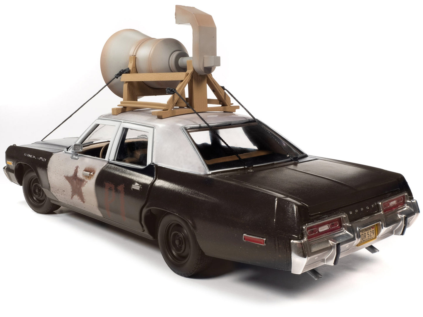 1974 Dodge Monaco "Bluesmobile" with Loud Speaker Black and White