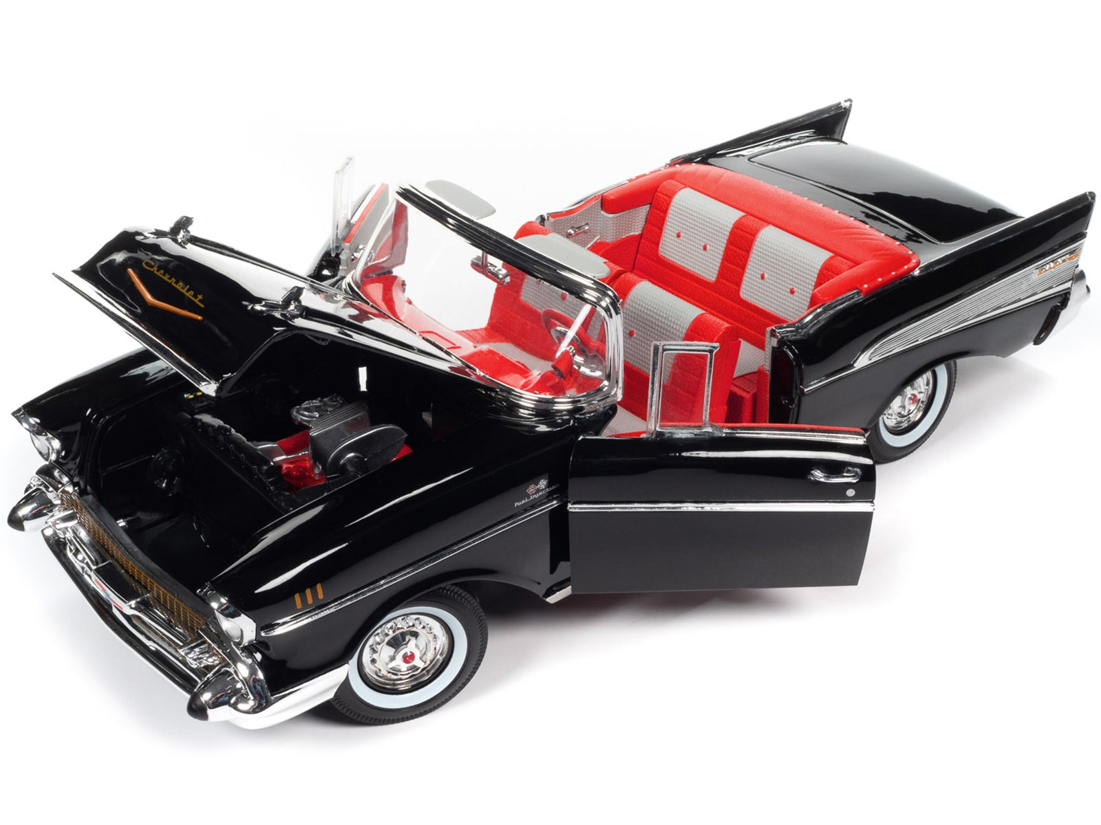 1957 Chevrolet Bel Air Convertible Onyx Black James Bond 007 "Dr. No" (1962) Movie "60 Years of Bond" Series 1/18 Diecast Model Car by Auto World - Premium Movie/TV Series Models from Autoworld - Just $126.88! Shop now at Rapidvehicles