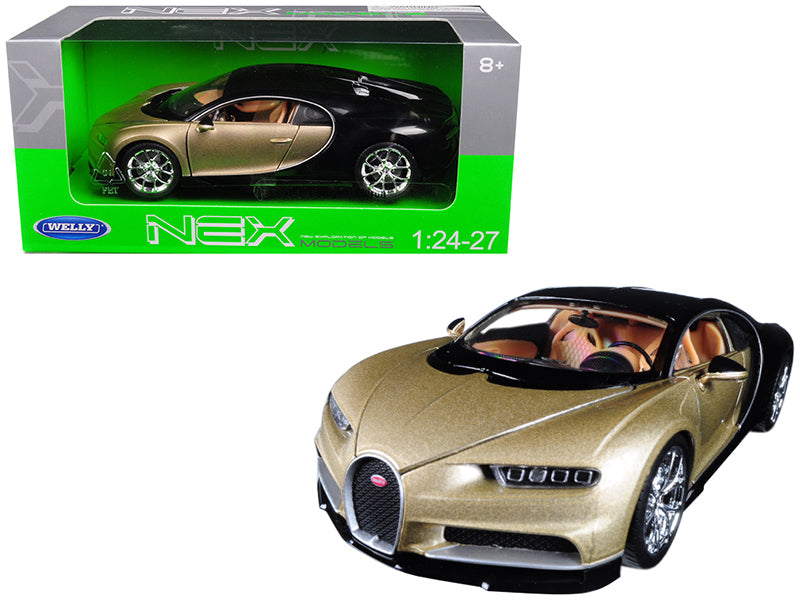 Bugatti Chiron Gold / Black 1/24 - 1/27 Diecast Model Car by - Premium  from Rapidvehicles - Just $50.39! Shop now at Rapidvehicles