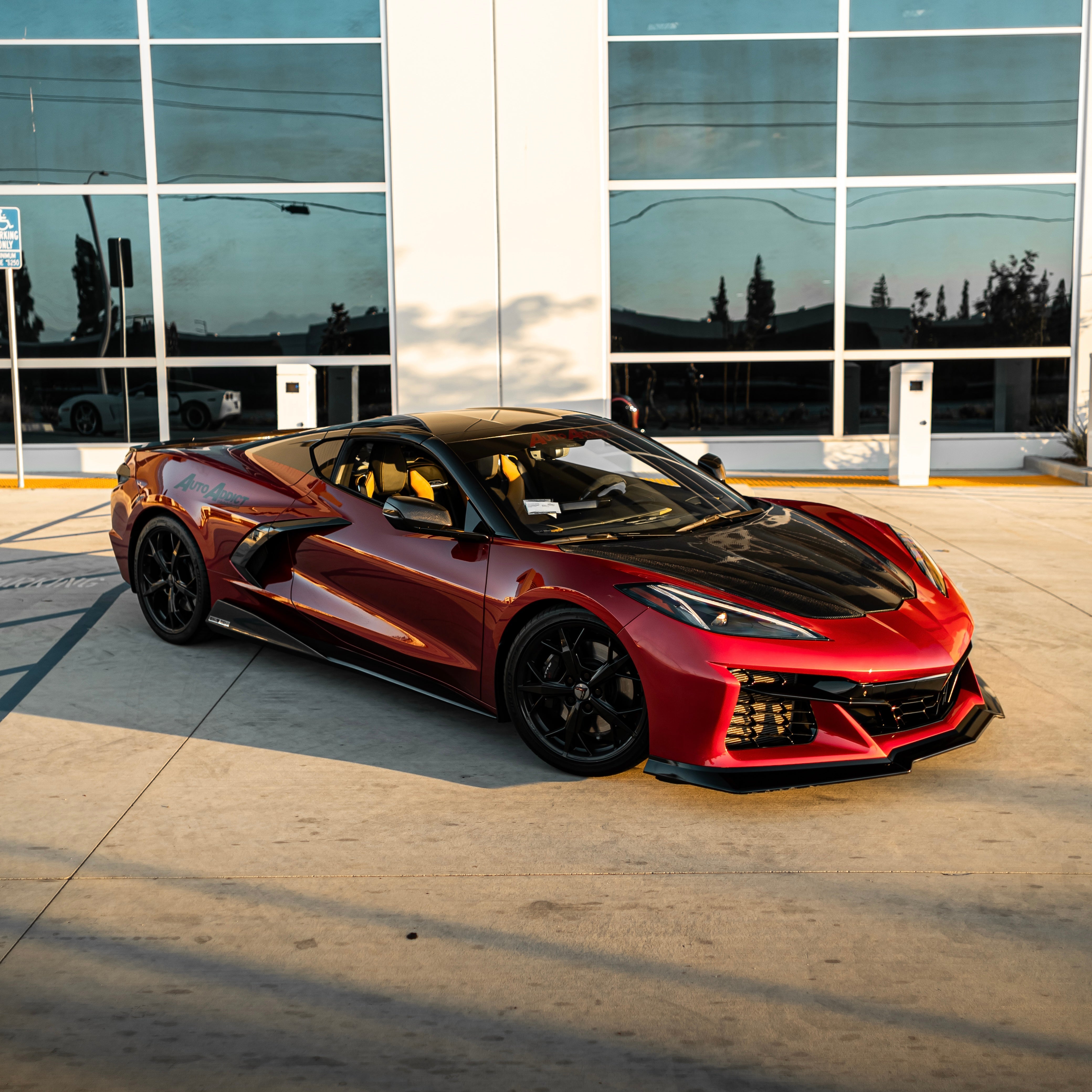2020-2024 Corvette C8 Stingray Z06 Track Package 15pcs Full Conversion Front Bumper Body Kit
