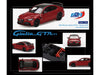 Alfa Romeo Giulia GTAm Rosso GTA Red with Carbon Top 1/64 Diecast Model Car by BBR