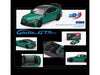 Alfa Romeo Giulia GTAm Verde Montreal Green Metallic with Carbon Top 1/64 Diecast Model Car by BBR - Premium Alfa Romeo Models from BBR - Just $34.99! Shop now at Rapidvehicles