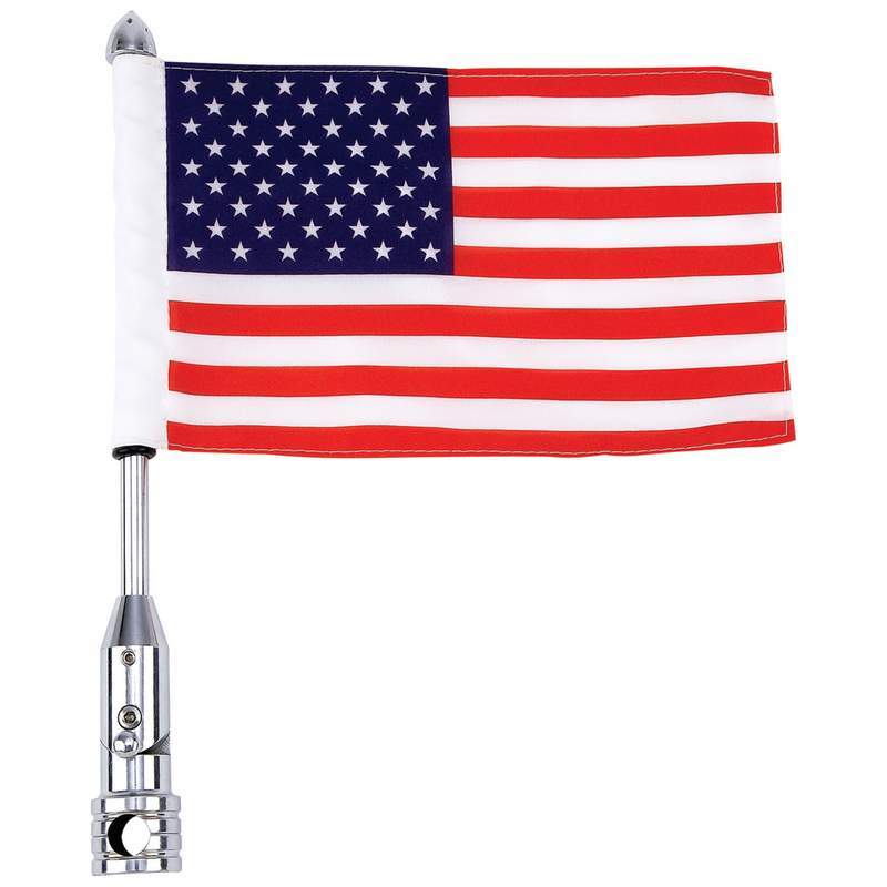 Motorcycle Flagpole Mount and USA Flag - Premium Misc from Rapidvehicles - Just $35.40! Shop now at Rapidvehicles