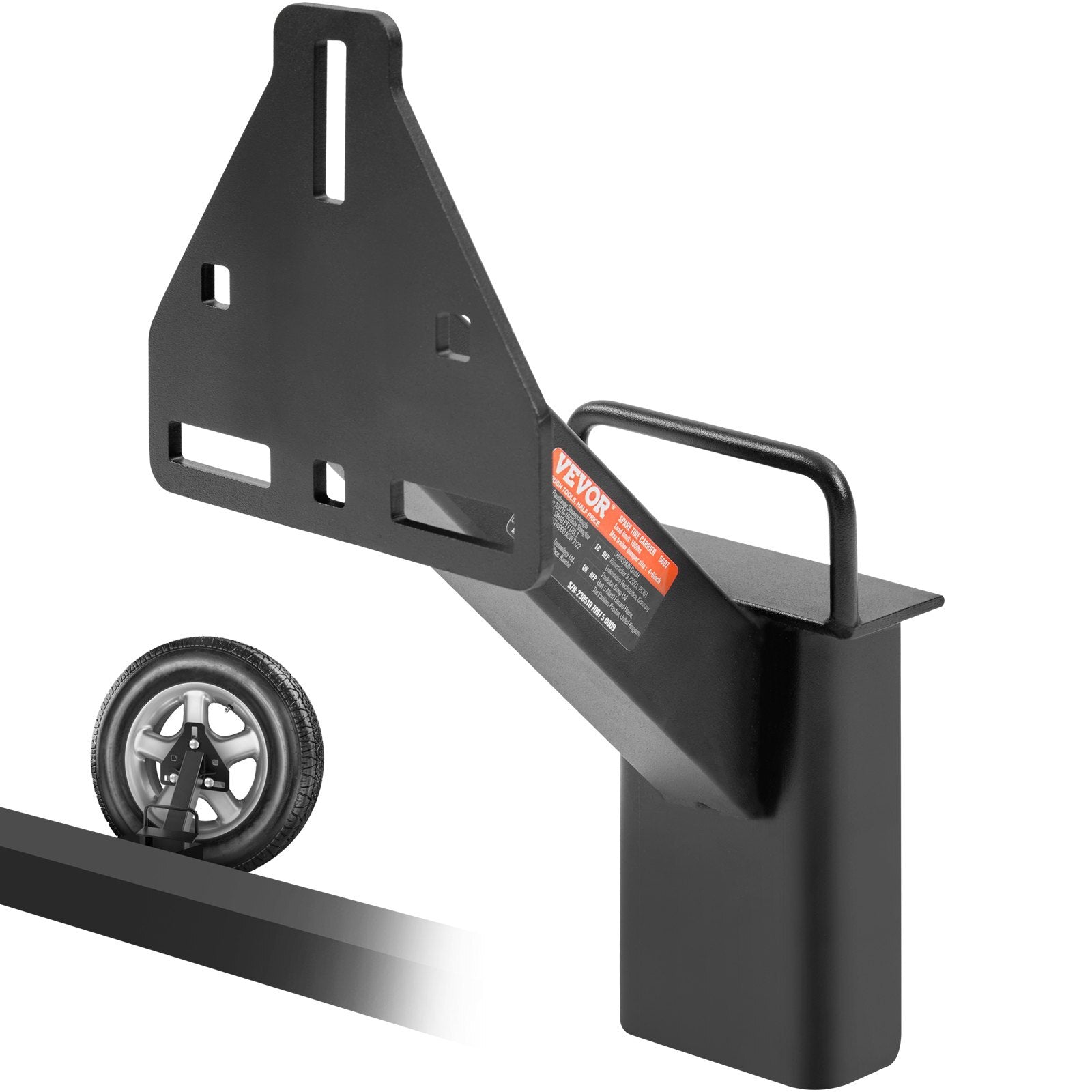 VEVOR Spare Tire Carrier, Trailer Spare Tire Mount, 160 lbs Capacity, Utility Trailer Accessories Fits Most 4 & 5 & 6 & 8 Lugs Wheels on 4", 4.25", 4.5", 4.75", 5", 5.5", 6", 6.5" Bolt Patterns - Premium Spare Tire Carrier from VEVOR - Just $46.79! Shop now at Rapidvehicles