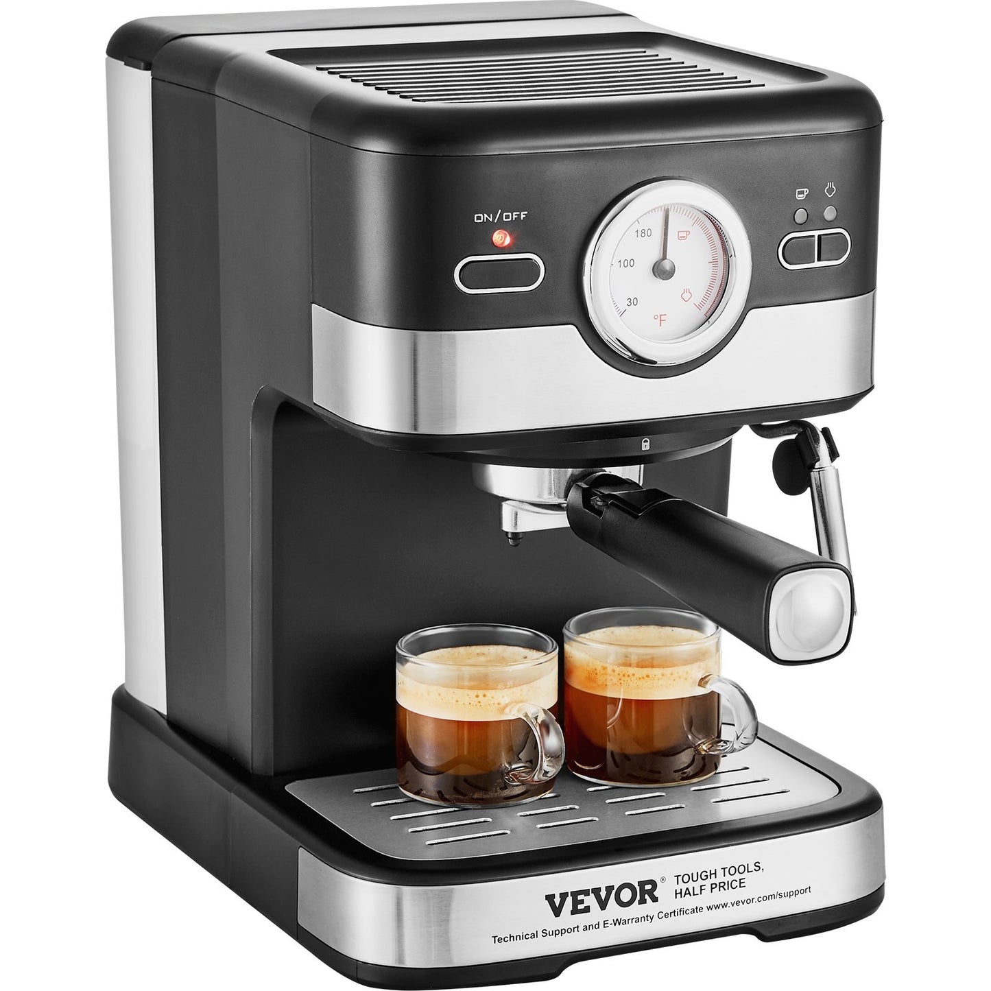 VEVOR Espresso Machine, 15 Bar Semi-Automatic Espresso Maker with - Premium Electric Coffee Grinder from VEVOR - Just $115.61! Shop now at Rapidvehicles