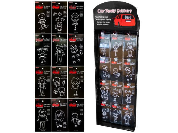 Family Car Sticker Display ( Case of 288 ) - Premium Auto Exterior Accessories from Rapidvehicles - Just $213.99! Shop now at Rapidvehicles