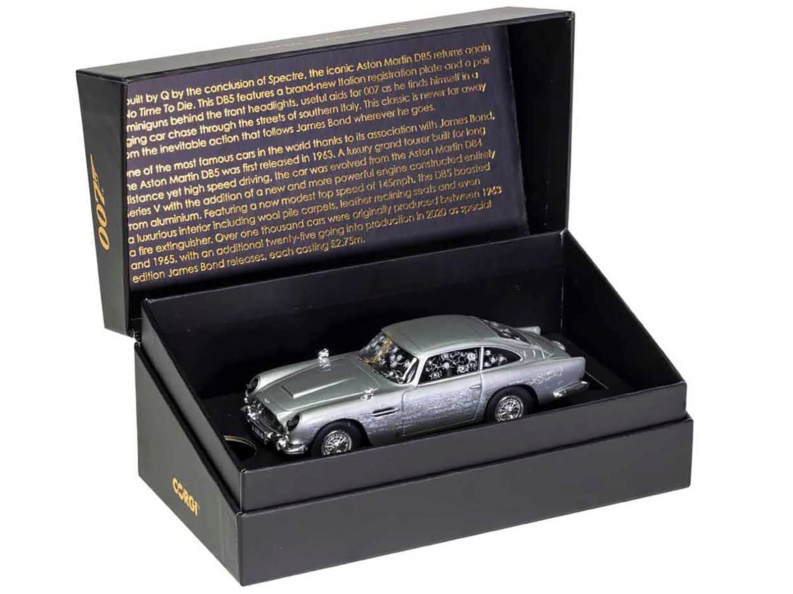 Aston Martin DB5 RHD (Right Hand Drive) Silver (Damaged) James Bond 007 "No Time To Die" (2021) Movie Diecast Model Car by Corgi - Premium Movie/TV Series Models from Corgi - Just $67.47! Shop now at Rapidvehicles