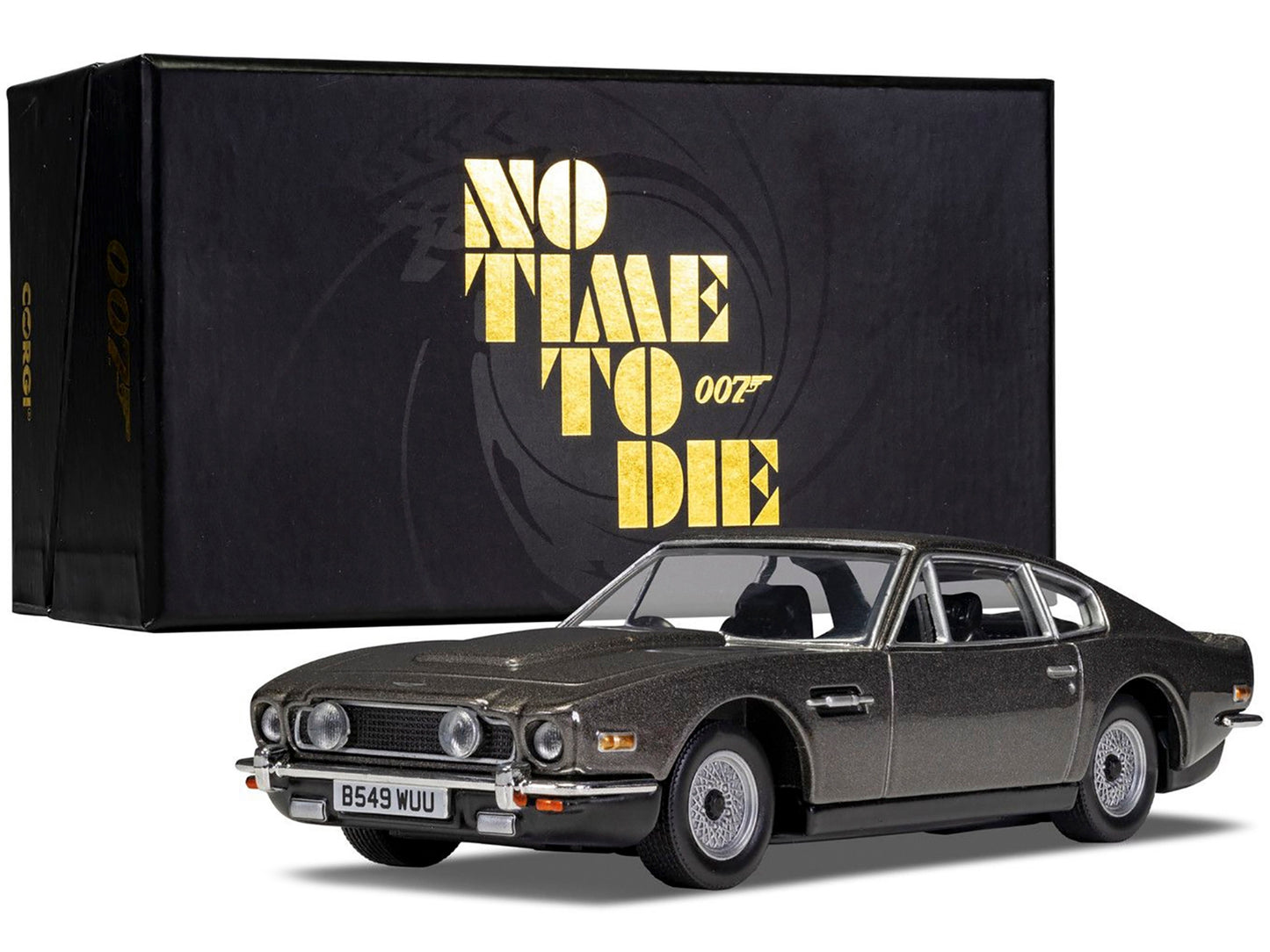 Aston Martin V8 RHD (Right Hand Drive) Black Metallic James Bond - Premium Movie/TV Series Models from Corgi - Just $73.79! Shop now at Rapidvehicles