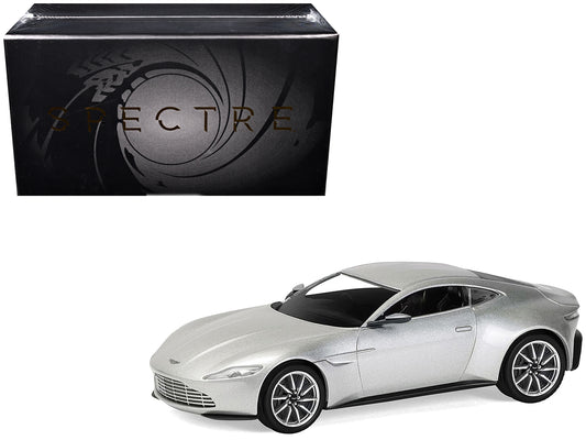 Aston Martin DB10 RHD (Right Hand Drive) Silver Metallic James Bond 007 "Spectre" (2015) Movie Diecast Model Car by Corgi
