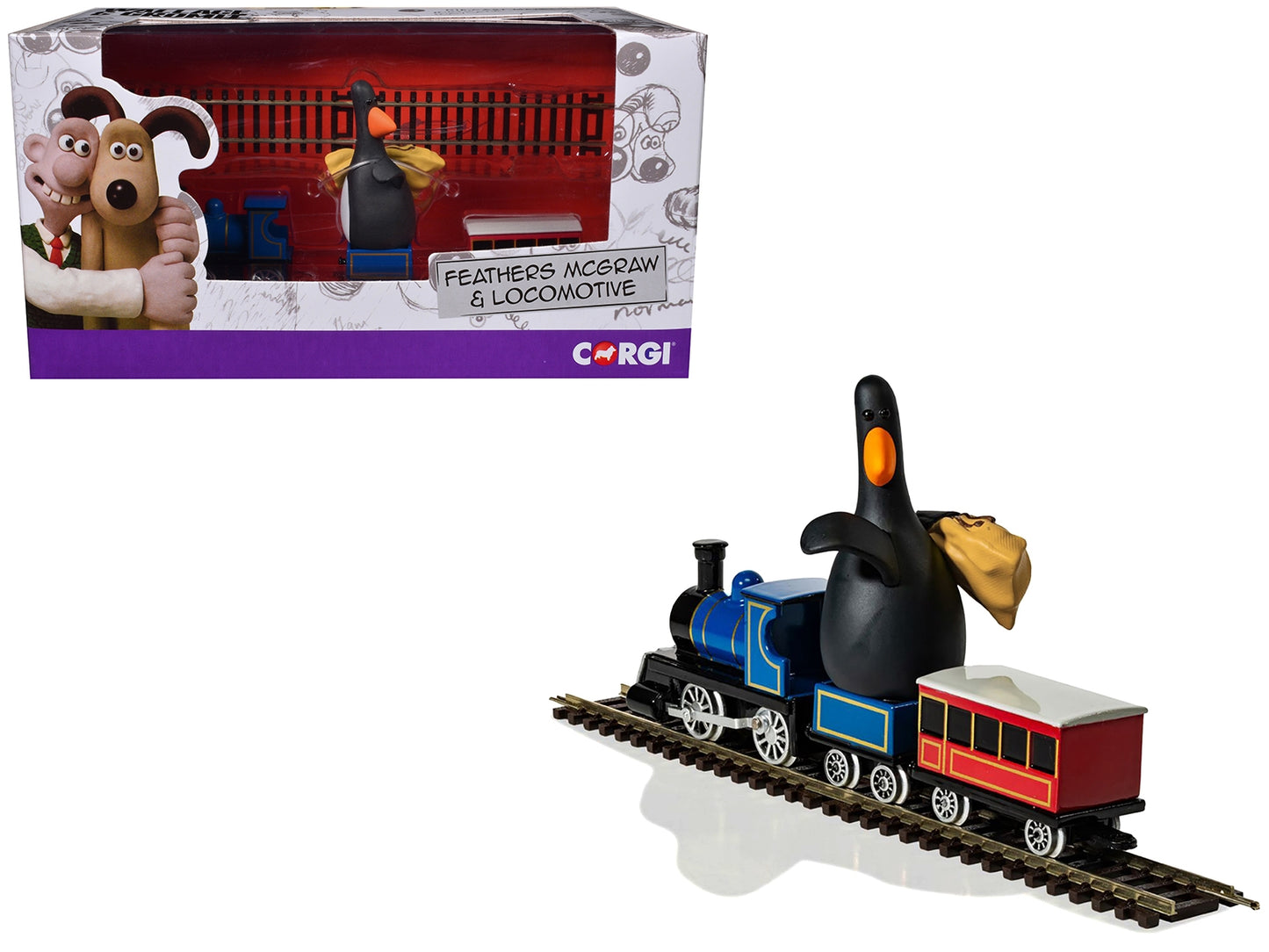 Locomotive and Feathers McGraw Figure 5 piece Set "The Wrong - Premium Figures from Corgi - Just $52.78! Shop now at Rapidvehicles