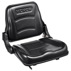 VEVOR Universal Forklift Seat, Fold Down Tractor Seat with Adjustable Angle Back and Micro Switch, 6.3-13.4 inch Extended Slot Comfortable Forklift Seat for Tractor Loader Excavator - Premium Tractor Seat from VEVOR - Just $128.30! Shop now at Rapidvehicles