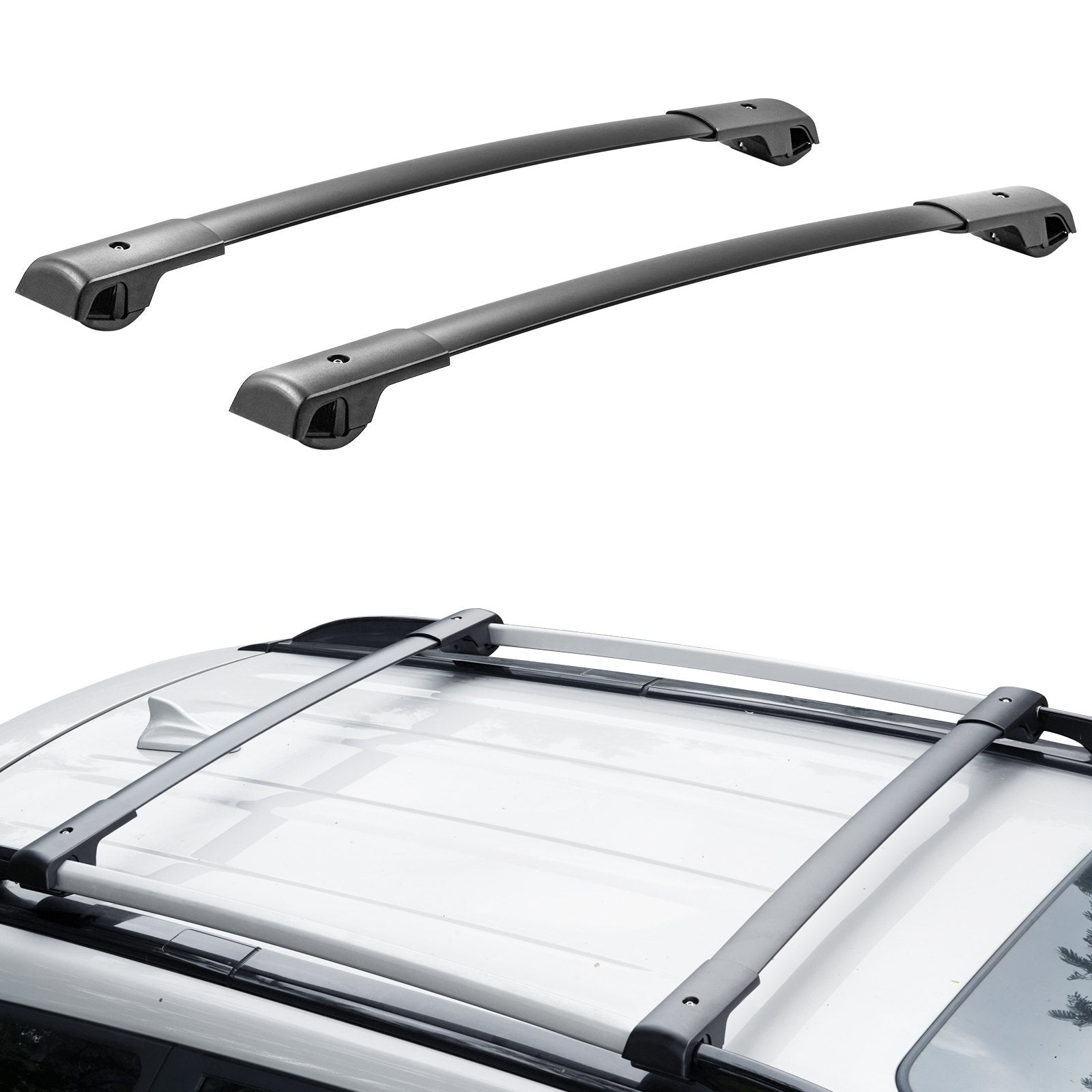 VEVOR Roof Rack Cross Bars, Fit for 2014-2022 Subaru Forester with Raised Side Rails, 200 lbs Load Capacity, Aluminum Crossbars with Locks, for Rooftop Cargo Carrier Bag Luggage Kayak Bike - Premium Roof Rack Cross Bars from VEVOR - Just $74.19! Shop now at Rapidvehicles