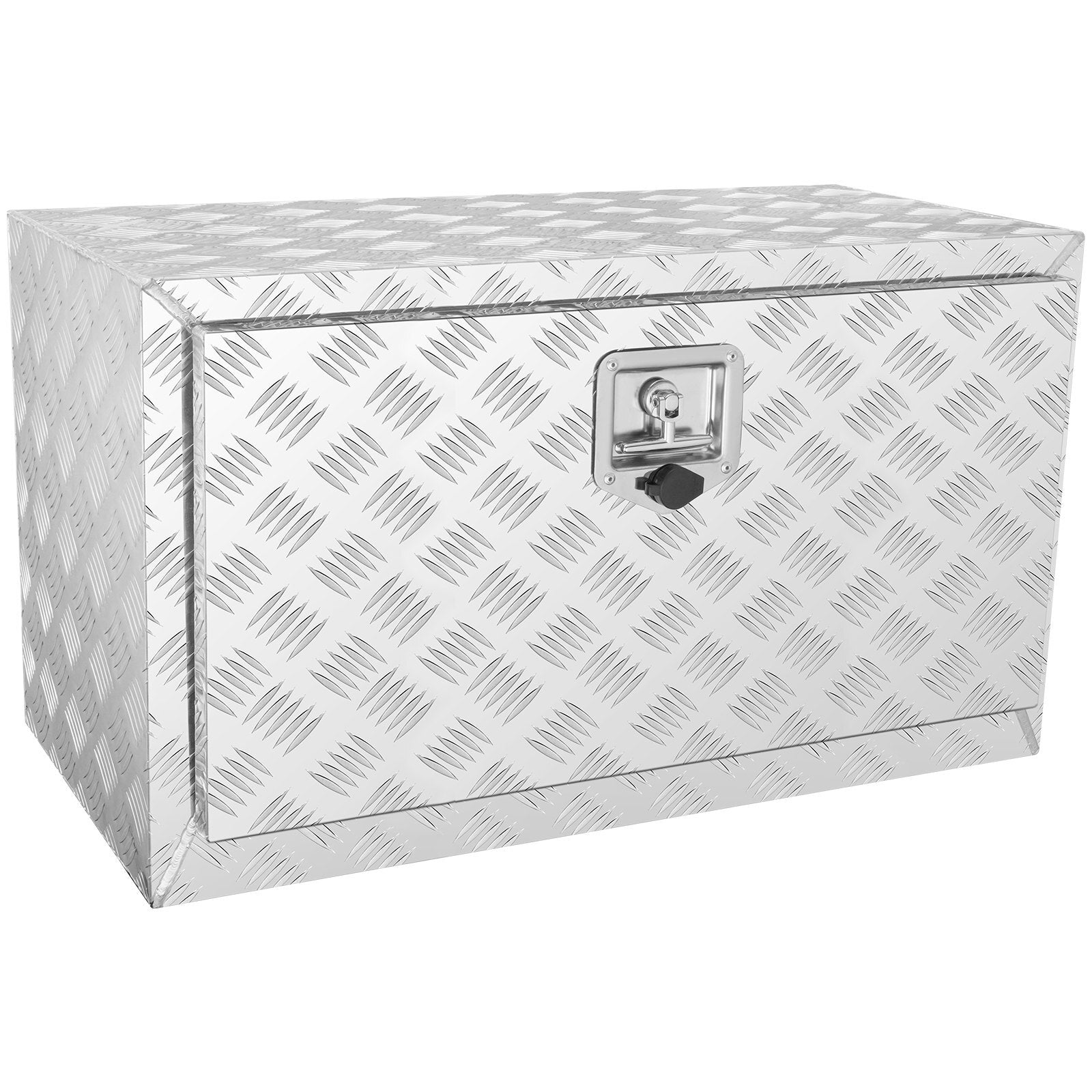 VEVOR Underbody Truck Box, 30"14"16" Pickup Storage Box, Heavy Duty Aluminum Diamond Plate Tool Box with Lock and Keys, Waterproof Trailer Storage Box with T-Handle Latch for Truck, Van, Trailer - Premium Truck Tool Boxes from VEVOR - Just $152.09! Shop now at Rapidvehicles