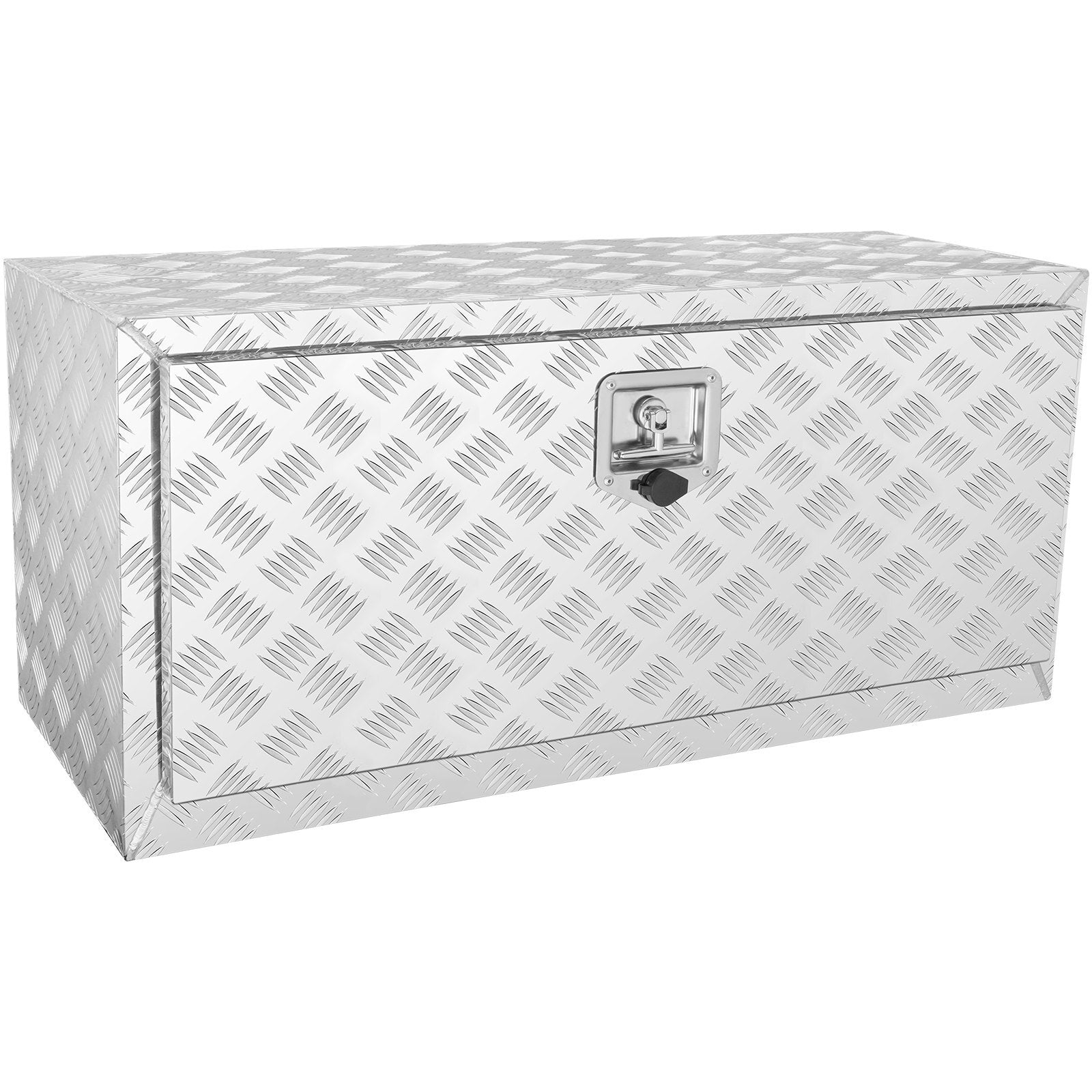 VEVOR Underbody Truck Box, 36"14"16" Pickup Storage Box, Heavy Duty Aluminum Diamond Plate Tool Box with Lock and Keys, Waterproof Trailer Storage Box with T-Handle Latch for Truck, Van, Trailer - Premium Truck Tool Boxes from VEVOR - Just $201.49! Shop now at Rapidvehicles