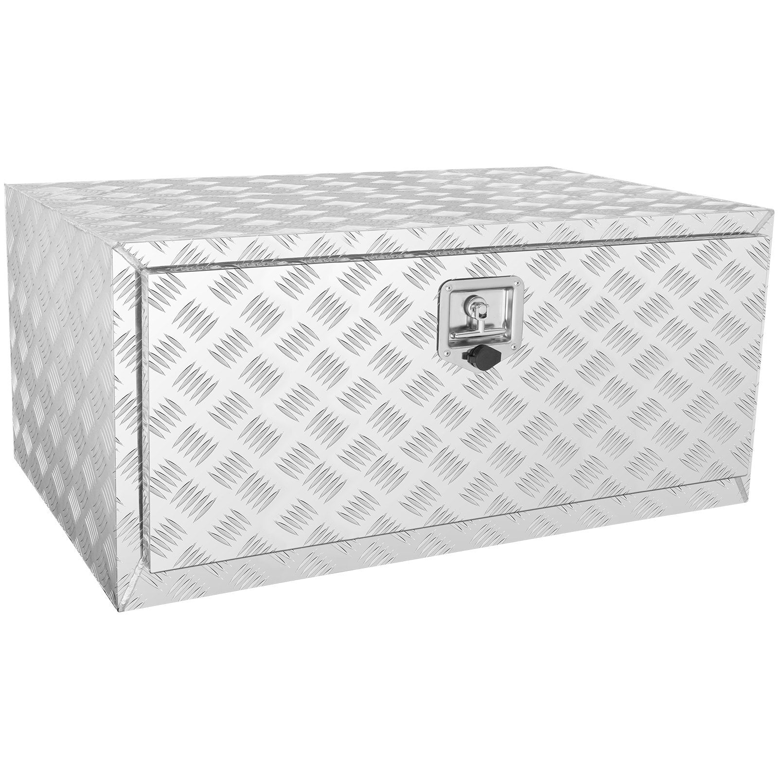 VEVOR Underbody Truck Box, 36"24"24" Pickup Storage Box, Heavy Duty Aluminum Diamond Plate Tool Box with Lock and Keys, Waterproof Trailer Storage Box with T-Handle Latch for Truck, Van, Trailer - Premium Truck Tool Boxes from VEVOR - Just $499.13! Shop now at Rapidvehicles