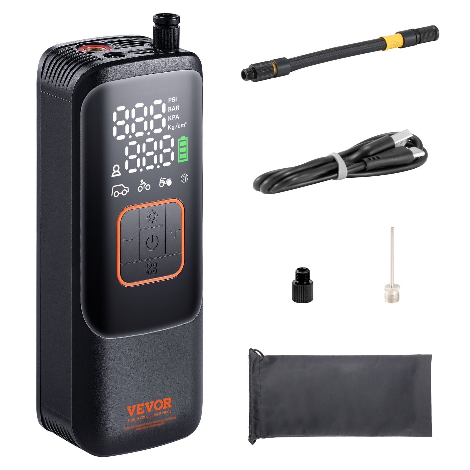 VEVOR Tire Inflator Portable Air Compressor 150PSI 4000mAh Rechargeable Auto-Off - Premium Tire Inflators from VEVOR - Just $54.34! Shop now at Rapidvehicles