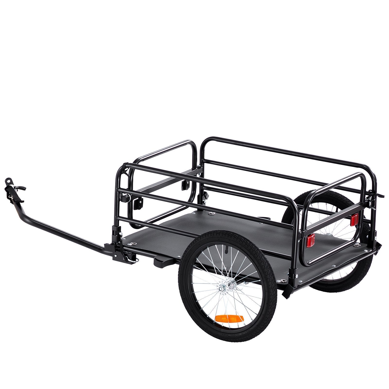 VEVOR Bike Cargo Trailer, 160 lbs Load Capacity, Heavy-Duty Bicycle Wagon Cart, Foldable Compact Storage & Quick Release with Universal Hitch, 16" Wheels, Safe Reflectors, Fits 22"-28" Bike Wheels - Premium Cargo Trailers from VEVOR - Just $149.45! Shop now at Rapidvehicles