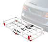 VEVOR 49.4 x 22.4 x 7.1 in Hitch Cargo Carrier, 500lbs Loading Capacity Trailer Hitch Mounted Cargo Basket, Rust-proof Aluminum Luggage Carrier Rack Fits 2" Hitch Receiver for SUV Truck Pickup Camping - Premium Cargo Carrier from VEVOR - Just $155.99! Shop now at Rapidvehicles