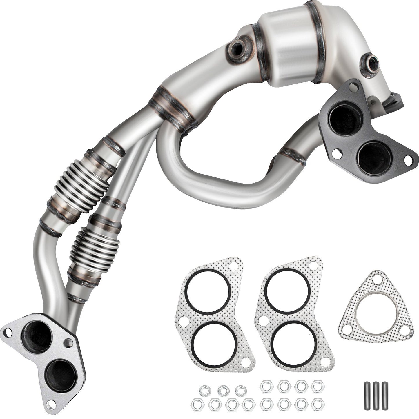 VEVOR Catalytic Converter Direct Fit Front Exhaust Manifold High - Premium Catalytic Converter from VEVOR - Just $177.65! Shop now at Rapidvehicles