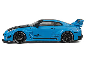 Nissan 35GT-RR "LB-Silhouette Works GT" RHD (Right Hand Drive) Blue with Carbon Hood and Black Top with Extra Wheels 1/64 Diecast Model Car by CM Models - Premium Nissan Models from CM Models - Just $48.53! Shop now at Rapidvehicles