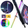 VEVOR 1 PC 3 FT Whip Light with Spring Base, Led Whip Light with APP & Remote Control, Waterproof 360? Spiral RGB Chasing Lighted Whip with 2 Flags, for UTVs, ATVs, Motorcycles, RZR, Can-am, Go-karts - Premium Whip Lights from VEVOR - Just $72.79! Shop now at Rapidvehicles