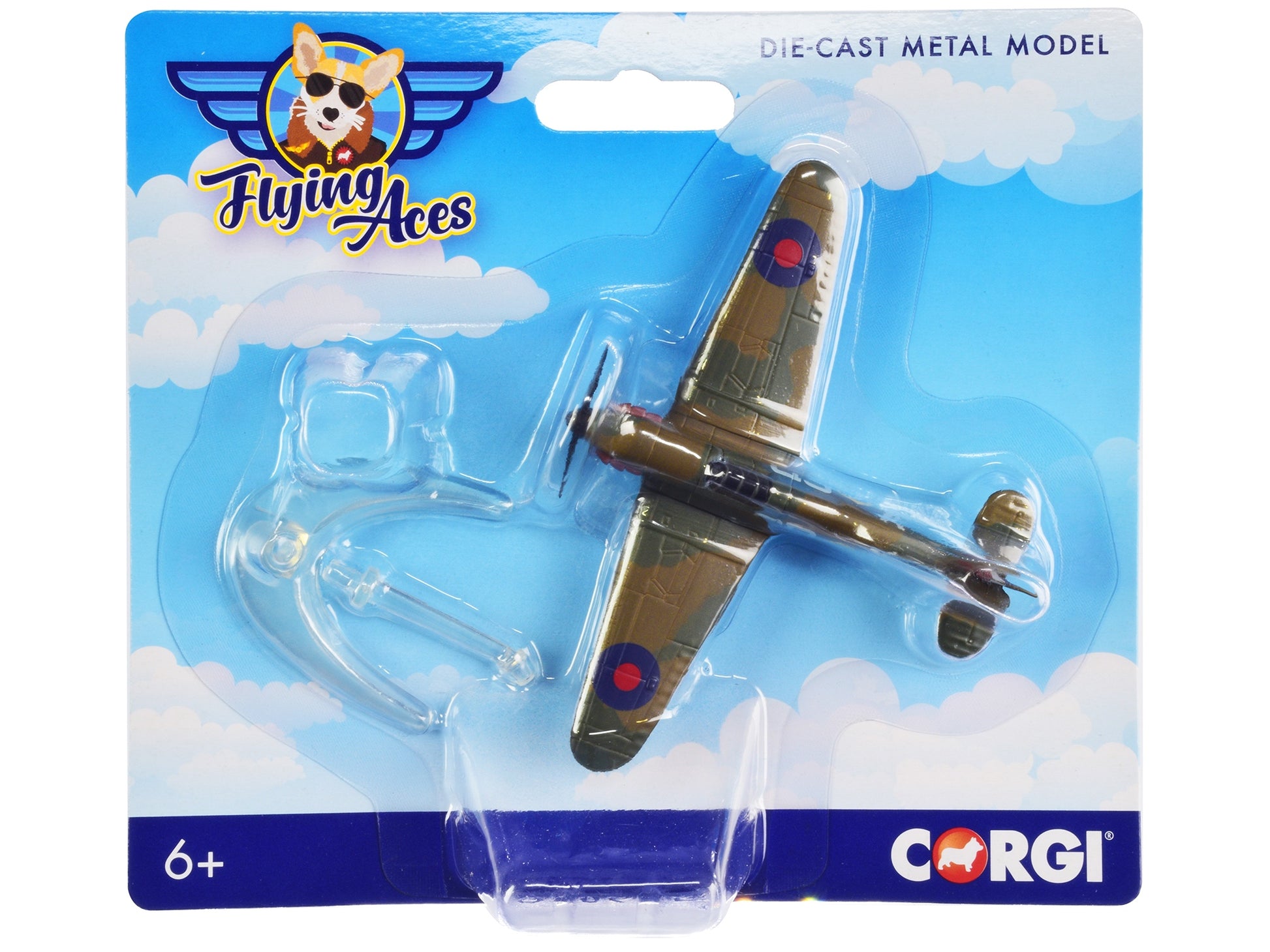 Hawker Hurricane Fighter Aircraft "RAF" "Flying Aces" Series - Premium Military Models from Corgi - Just $35.99! Shop now at Rapidvehicles