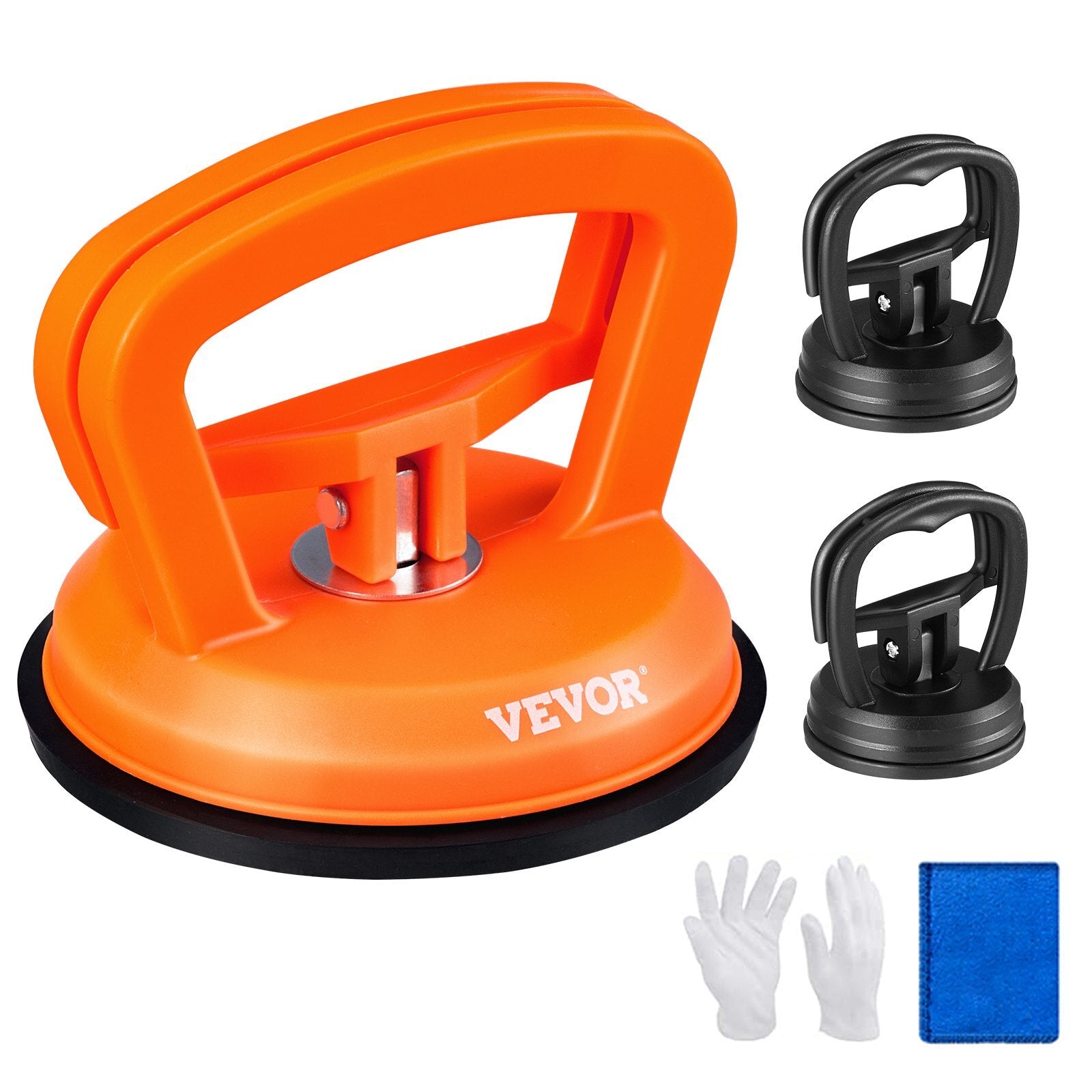 VEVOR Dent Removal Kit, 3 Packs Suction Cups, Dent Puller Handle Lifter with Gloves and Cloth, Paintless Car Dent Puller Remover for Car Dent Repair, Glass, Tiles, Mirror Lifting and Moving - Premium Dent Repair Kit from VEVOR - Just $37.98! Shop now at Rapidvehicles