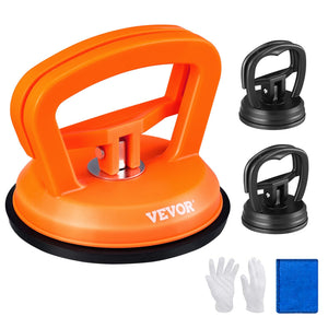 VEVOR Dent Removal Kit, 3 Packs Suction Cups, Dent Puller Handle Lifter with Gloves and Cloth, Paintless Car Dent Puller Remover for Car Dent Repair, Glass, Tiles, Mirror Lifting and Moving - Premium Dent Repair Kit from VEVOR - Just $27.99! Shop now at Rapidvehicles