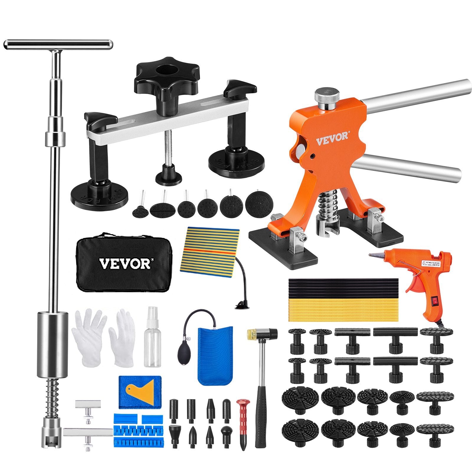 VEVOR 69 PCS Dent Repair Kit, Auto Car Body Paintless Dent Removal Tool Kit, Golden Lifter, Bridge Puller, Slide Hammer Tool Kit for Automobile Body, Washing Machine, Refrigerator - Premium Dent Repair Kit from VEVOR - Just $74.99! Shop now at Rapidvehicles