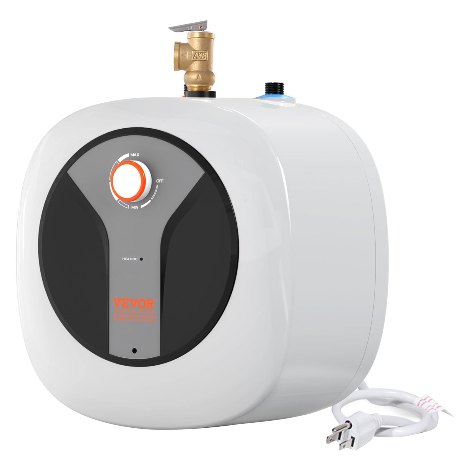 VEVOR Electric Mini-Tank Water Heater 2.5-Gallon Tank, 1440W Hot Water Boiler Storage, Safety Temperature Pressure Valve Easy Install, for Kichen Bathroom Restaurant, Shelf Wall Floor Mounted - Premium Water Heaters from VEVOR - Just $112.79! Shop now at Rapidvehicles