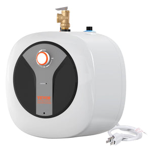 VEVOR Electric Mini-Tank Water Heater 4-Gallon Tank, 1440W Hot Water Boiler Storage, Safety Temperature Pressure Valve Easy Install, for Kichen Bathroom Restaurant, Shelf Wall Floor Mounted - Premium Water Heaters from VEVOR - Just $152.27! Shop now at Rapidvehicles