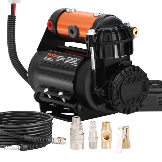 VEVOR Onboard Air Compressor Kit 150PSI Offroad Air Compressor Portable Tire Inflator Heavy Duty 3.5CFM Air Pump for Jeep SUV 4x4 Vehicle Compatibility with Air tools, Air horns, Lockers - Premium Tire Inflators from VEVOR - Just $152.27! Shop now at Rapidvehicles