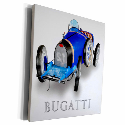 3dRose Classic Bugatti Racing Car - Museum Grade Canvas Wrap (cw_58801)