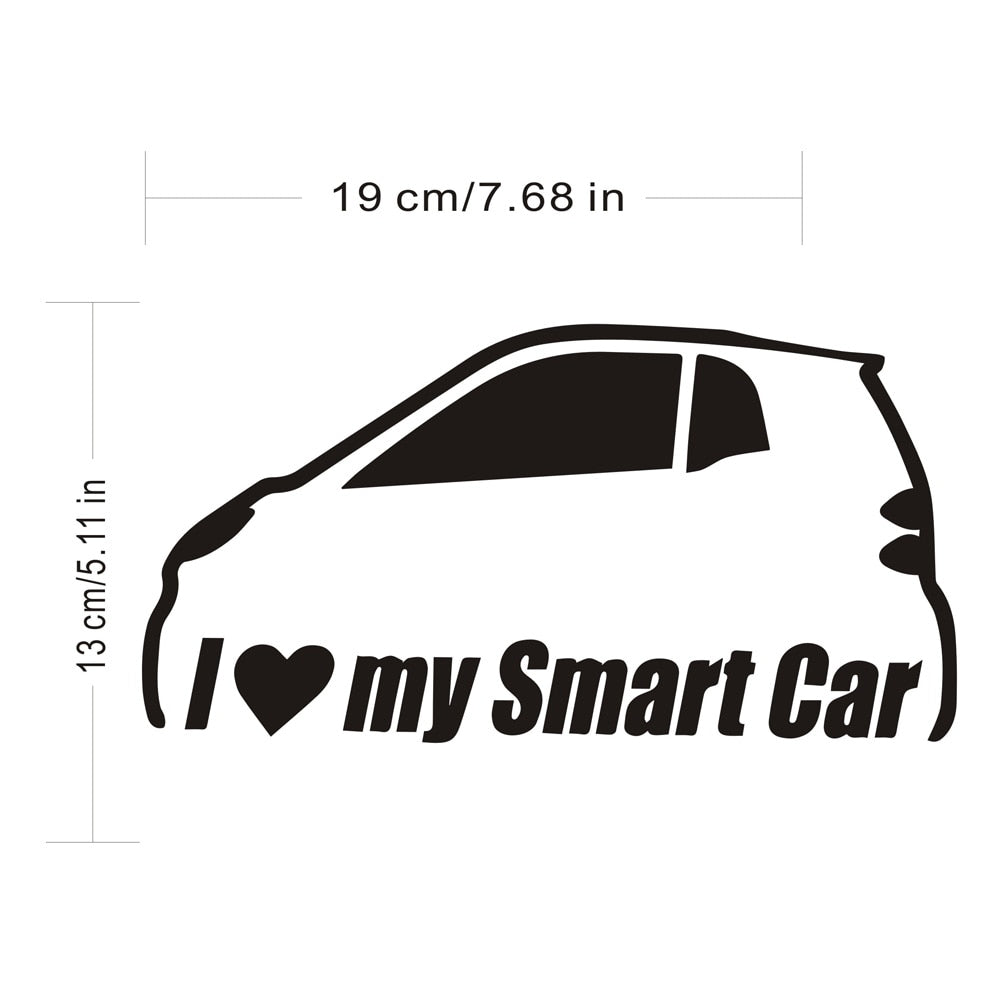 Car Sticker I love my Smart Car Funny Decals Car - Premium Automotive from Magenta Aether - Just $10.99! Shop now at Rapidvehicles