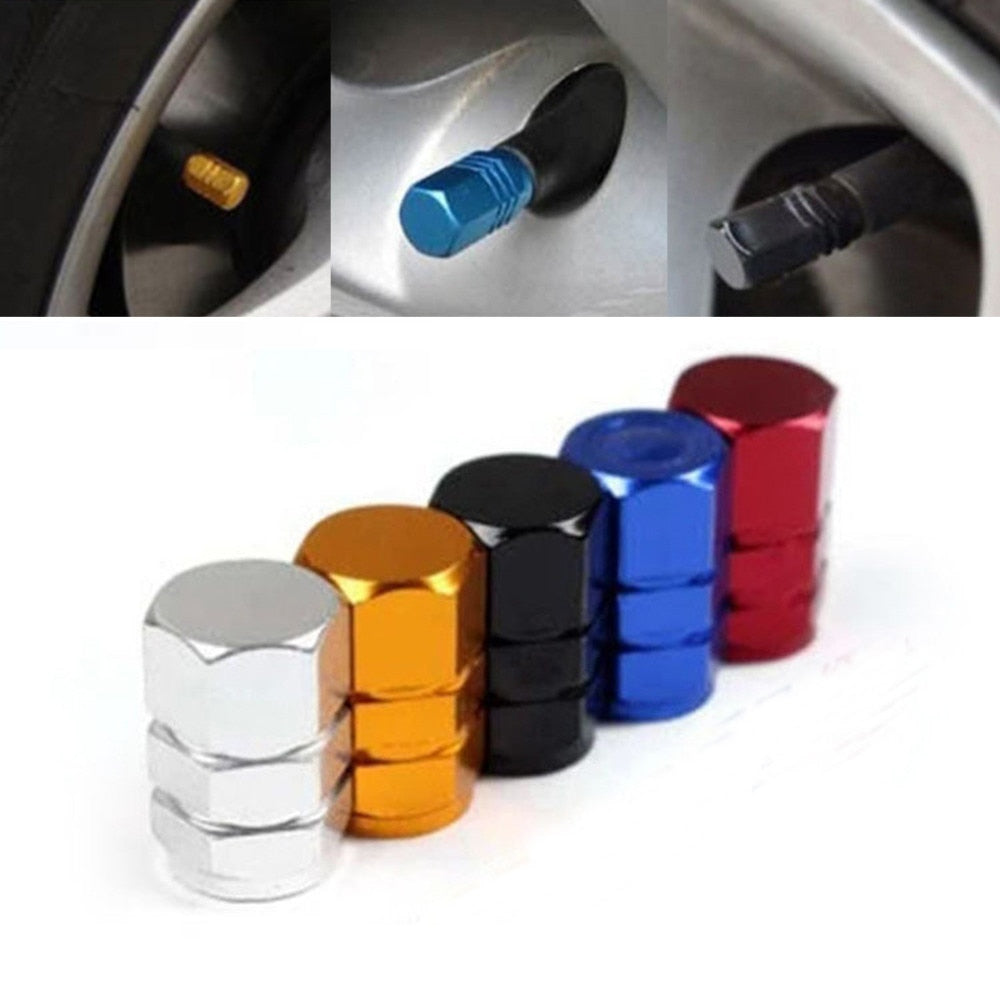 Car Tire Valve Stem Caps 4pcs/set Theftproof - Premium Automotive from Cyan Selene - Just $8.99! Shop now at Rapidvehicles