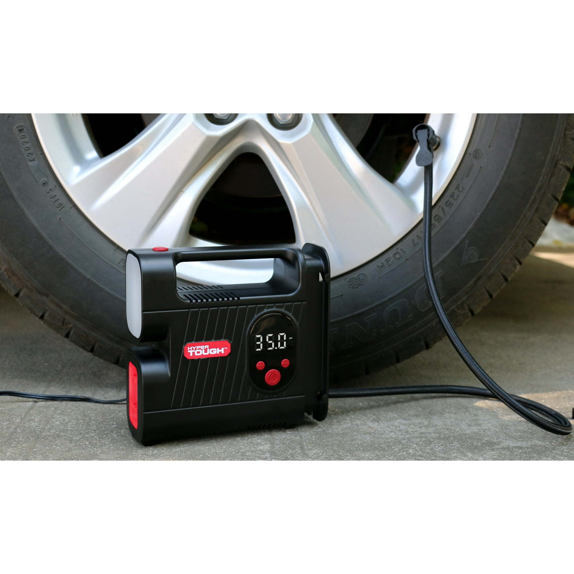 Hyper Tough DC 12V Digital Car Tire Inflator with Auto-off Function - Premium Air Compressors & Inflators from Hyper Tough - Just $66.99! Shop now at Rapidvehicles