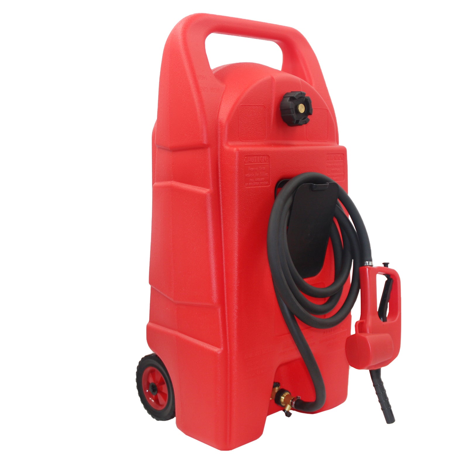 15 Gallon Gas Caddy With Wheels, Fuel Transfer Tank Gasoline Diesel Can,Fuel Storage Tank For Automobiles ATV Car Mowers Tractors Boat Motorcycle(Red) - Premium Other Accessories from Rapidvehicles - Just $239.99! Shop now at Rapidvehicles