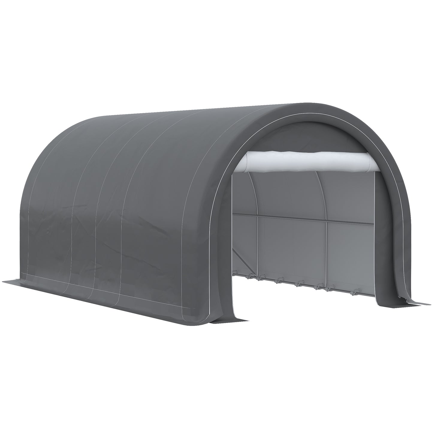 Outsunny 10' x 16' Carport, Heavy Duty Portable Garage Storage - Premium Carports from Rapidvehicles - Just $428.47! Shop now at Rapidvehicles