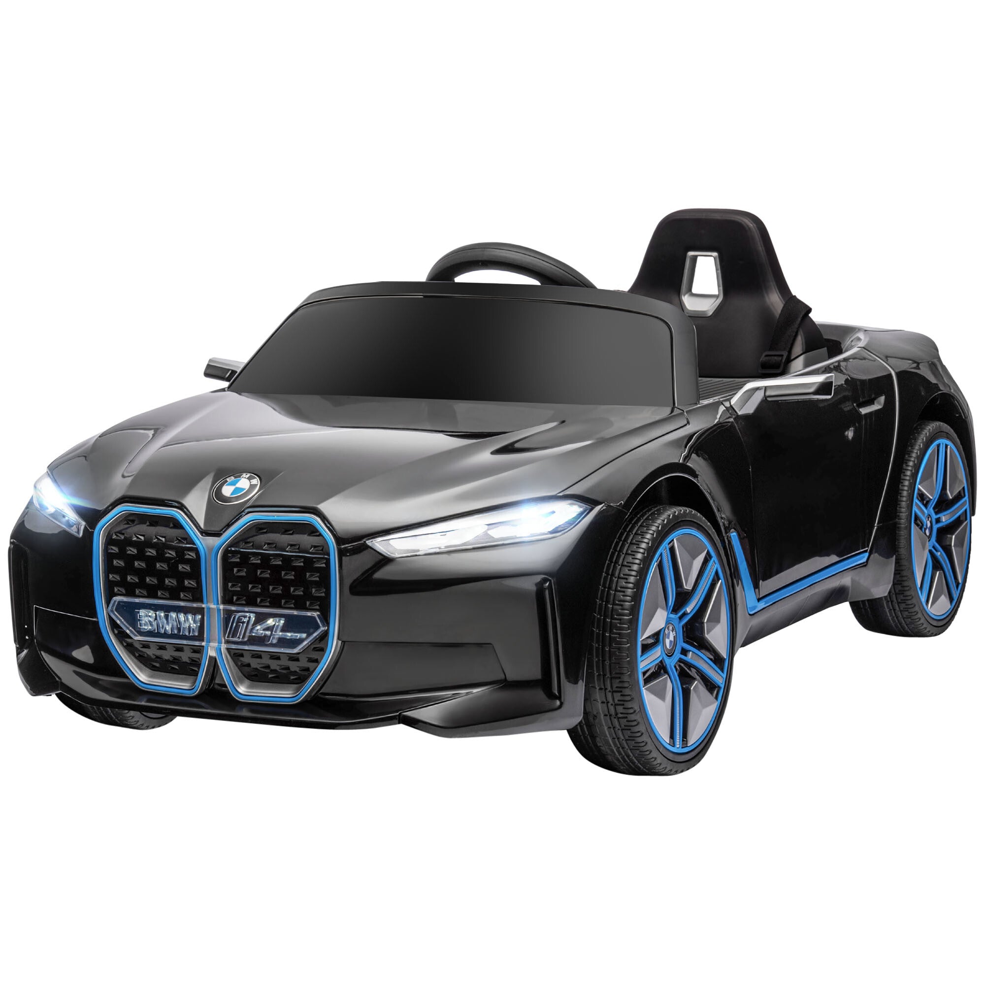 Aosom Electric Car for Kids, 12V Licensed BMW Ride on Car with 2.4G Remote Control, Suspension System, Horn Honking, Music, Lights for Boys and Girls, Black - Premium Kids' Bikes from Rapidvehicles - Just $258.99! Shop now at Rapidvehicles