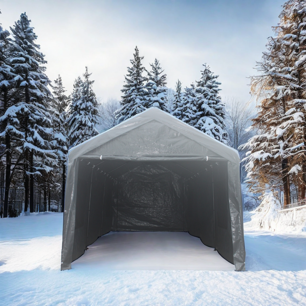 12x20 feet party tent heavy duty outdoor portable garage ventilated canopy carports car shelter - Premium Carports from Rapidvehicles - Just $312.99! Shop now at Rapidvehicles