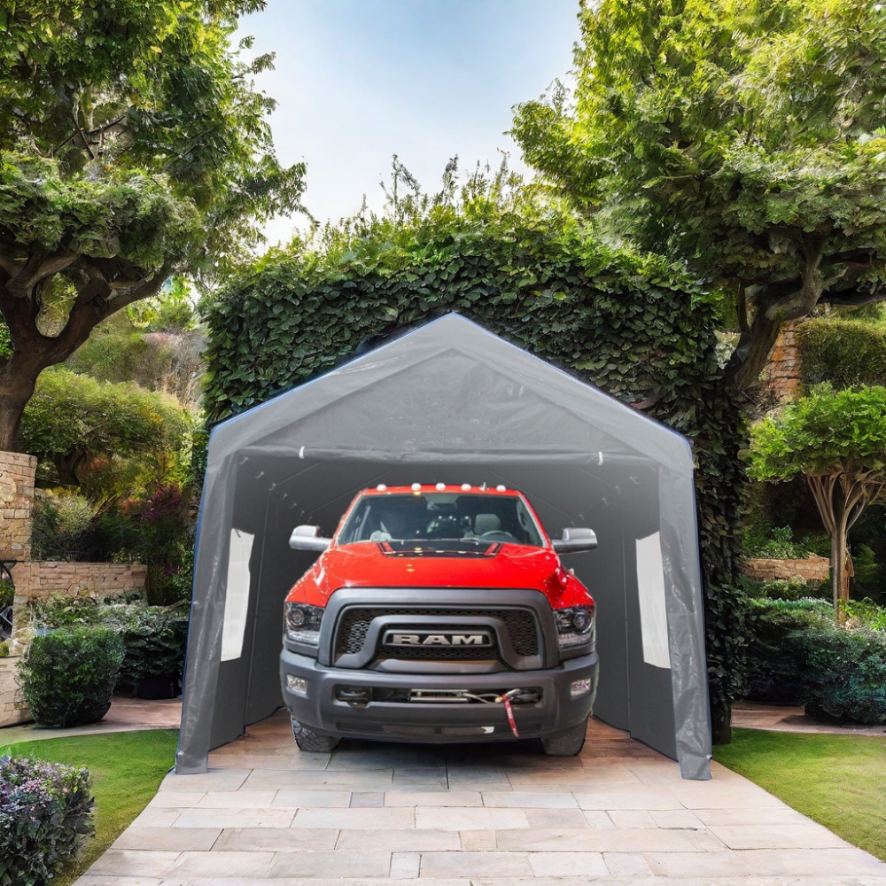 12x20 feet party tent heavy duty outdoor portable garage ventilated canopy carports car shelter - Premium Carports from Rapidvehicles - Just $308.24! Shop now at Rapidvehicles