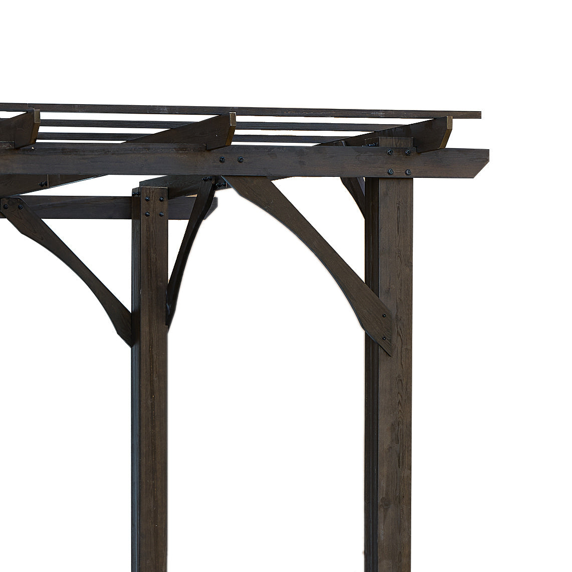 Cedar Wood Pergola, Wind Secure, Strong, Quality Made, Rot Resistant, Concrete Anchors, Spacious for Outdoor Patio, Deck - Premium Carports from Rapidvehicles - Just $788.99! Shop now at Rapidvehicles