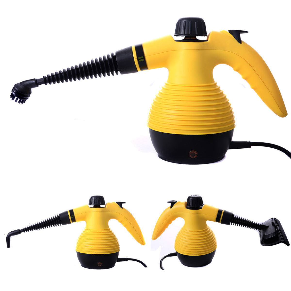 Handheld Pressurized Steam Cleaner with 9-Piece Accessory Set, Multifunctional Steam Cleaning for Car, Home, Bedroom, Chemical-Free, Yellow - Premium Cleaning Equipment from Rapidvehicles - Just $97.03! Shop now at Rapidvehicles