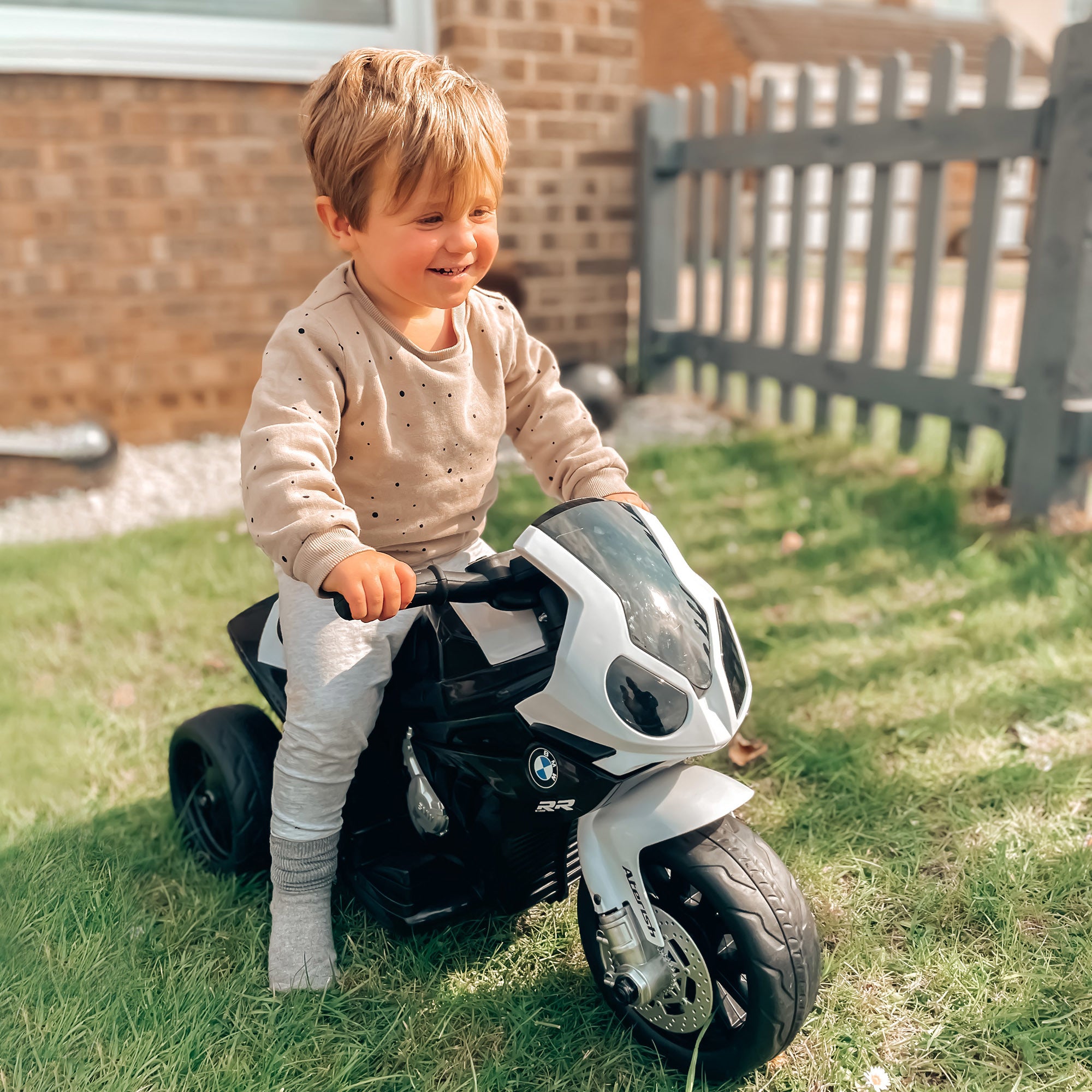 6V Kids Motorcycle Licensed BMW, Toddler Motorcycle with Headlight, Music, 3 Wheeled Electric Motorcycle for Kids, Gift for Boys & Girls, Black - Premium Kids' Bikes from Rapidvehicles - Just $132.66! Shop now at Rapidvehicles