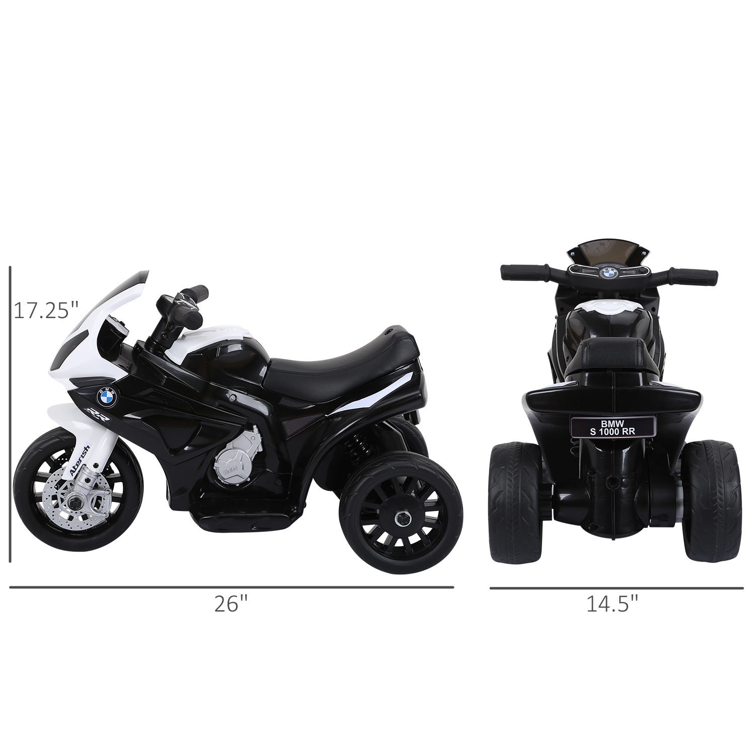 6V Kids Motorcycle Licensed BMW, Toddler Motorcycle with Headlight, Music, 3 Wheeled Electric Motorcycle for Kids, Gift for Boys & Girls, Black - Premium Kids' Bikes from Rapidvehicles - Just $132.66! Shop now at Rapidvehicles