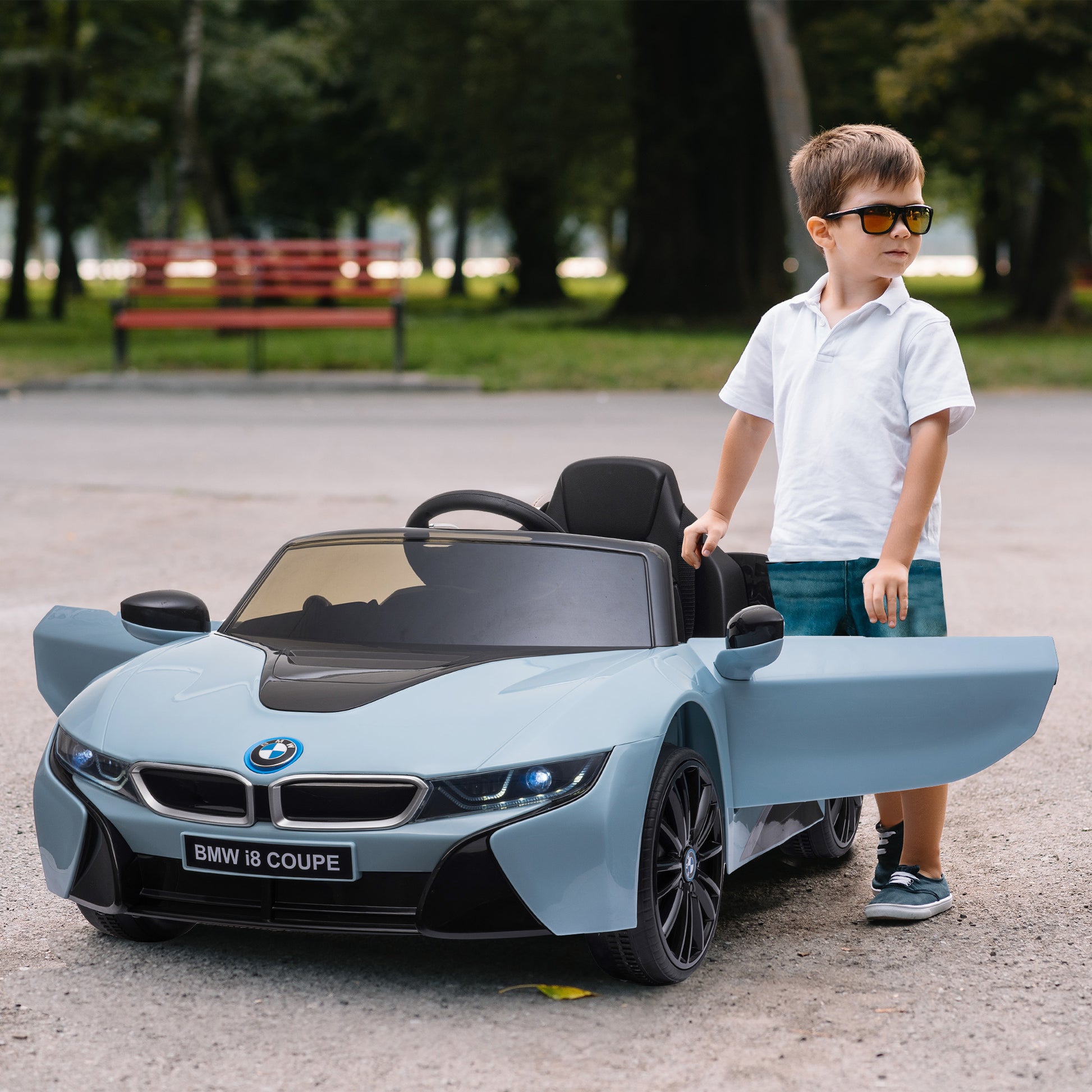 Licensed BMW I8 Coupe Electric Kids Ride-On Car 6V Battery - Premium Kids' Bikes from Rapidvehicles - Just $279.88! Shop now at Rapidvehicles