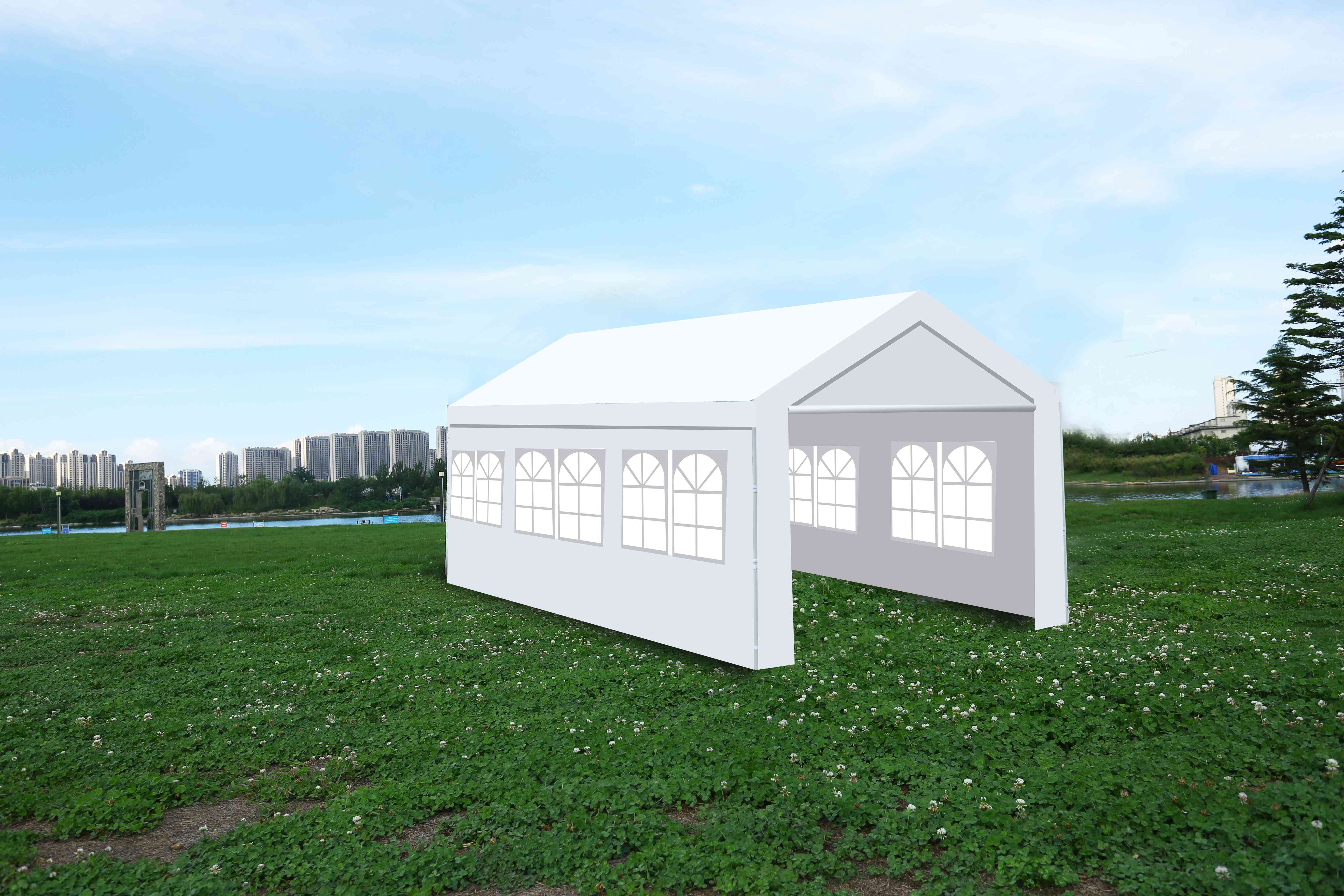 10'x20' Heavy Duty Carport Gazebo, Canopy Garage, Car Shelter with windows - Premium Carports from Rapidvehicles - Just $366.99! Shop now at Rapidvehicles