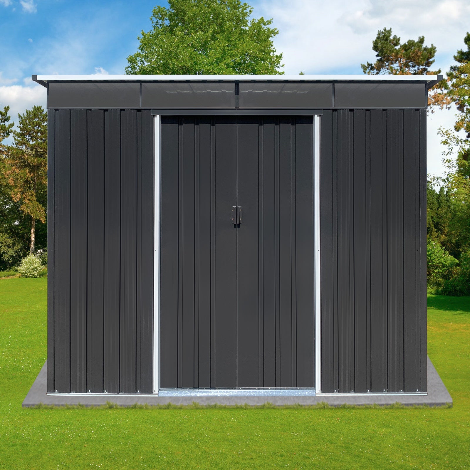 Metal garden sheds 6ftx8ft outdoor storage sheds Acrylic Total - Premium Carports from Rapidvehicles - Just $373.08! Shop now at Rapidvehicles