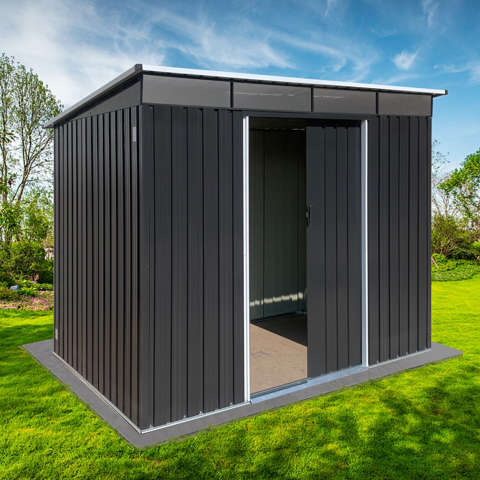 Metal garden sheds 6ftx8ft outdoor storage sheds Acrylic Total - Premium Carports from Rapidvehicles - Just $373.08! Shop now at Rapidvehicles